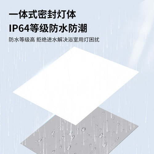 荣事达集成吊顶厨房灯吸顶灯卫生间嵌入式面板灯扣板灯长方形客厅 - 图3