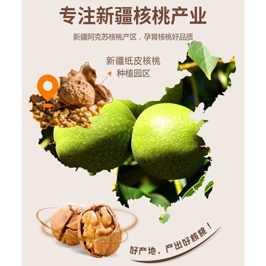 新疆薄皮核桃大果阿克苏纸皮核桃2025年新货原味正宗坚果零食特产