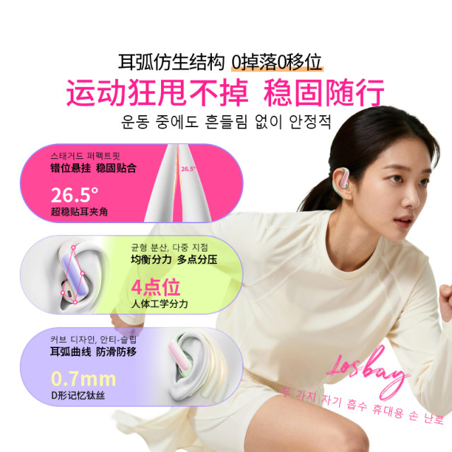 ຫູຟັງ Bluetooth ທີ່ມີຫູຟັງສໍາລັບກິລາແລະແລ່ນ 2026 ຮູບແບບໃຫມ່