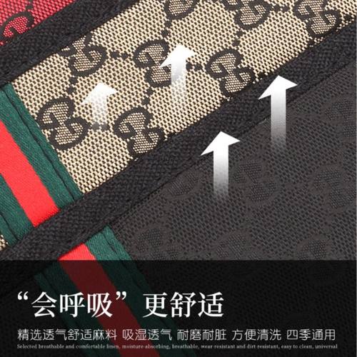 汽车安全带护肩套四季通用亚麻加长超长防磨衣大货车保险带保护套 - 图1