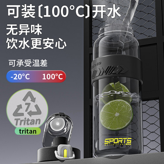 Tritan thickened high temperature resistant student sports water cup