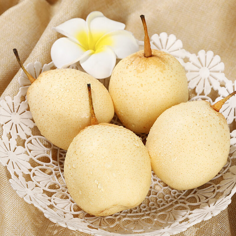 正宗水晶鸭梨新鲜水果时令当季整箱梨子新鲜雪梨鸭梨山东河北10斤 - 图1