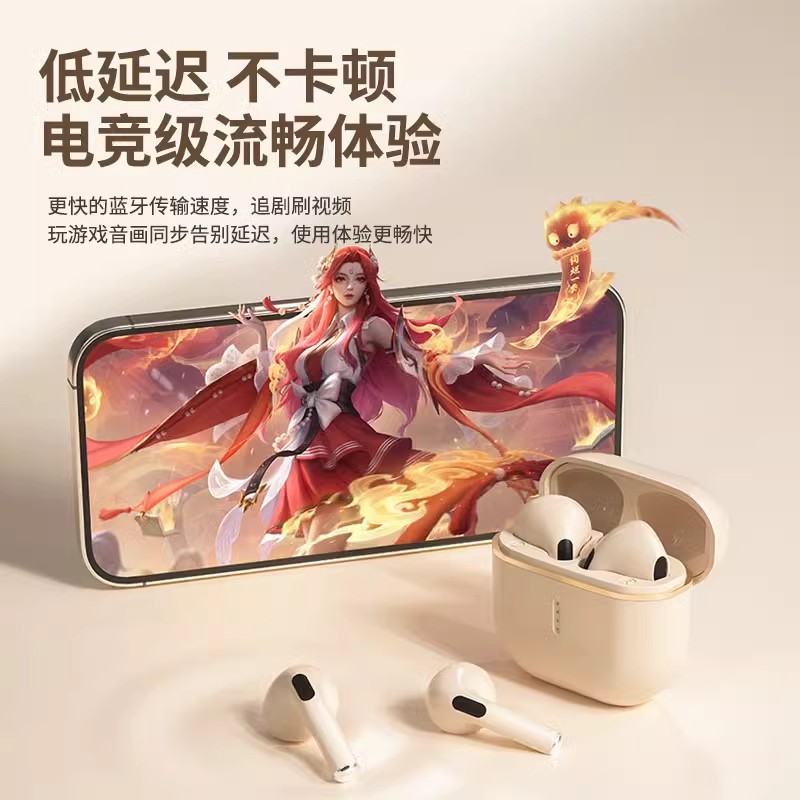 2025新款无线半入耳式蓝牙耳机降噪游戏高音质超长续航久戴不痛