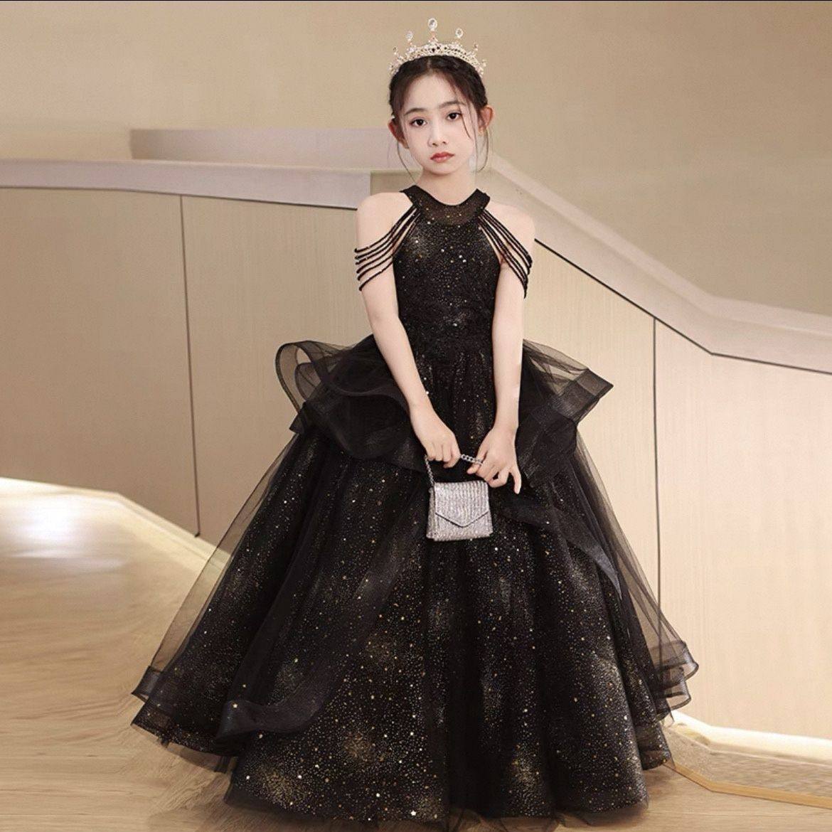 女童生日礼服轻奢高端婚纱公主裙儿童花童女孩主持人钢琴小众12,淘宝优惠券,粉丝福利购,淘宝优惠卷