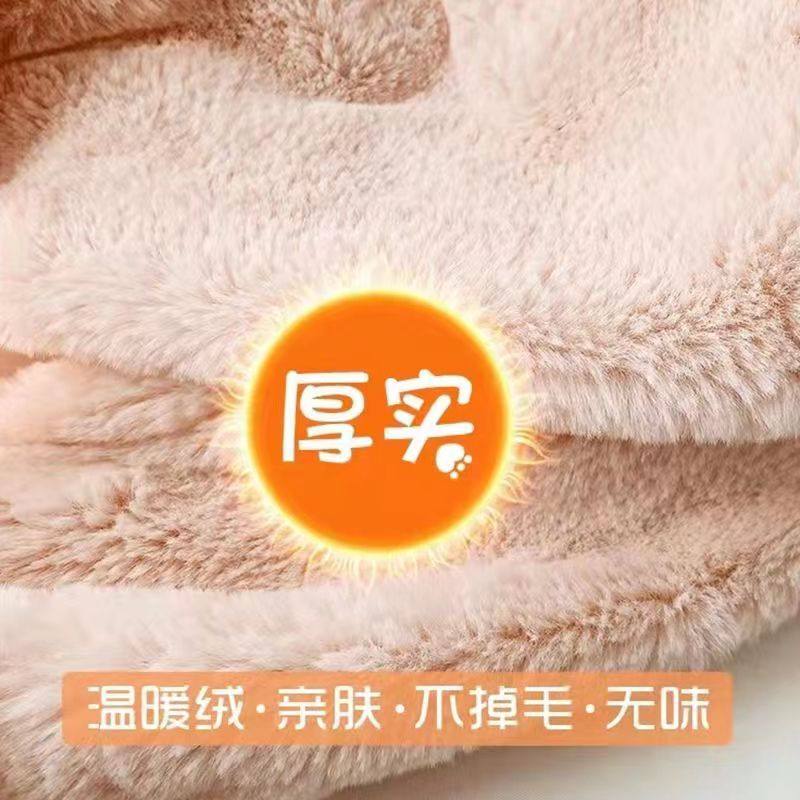 儿童帽子围巾一体秋冬季男童女童围脖宝宝毛绒保暖可爱会动兔耳朵,淘宝优惠券,粉丝福利购,淘宝优惠卷