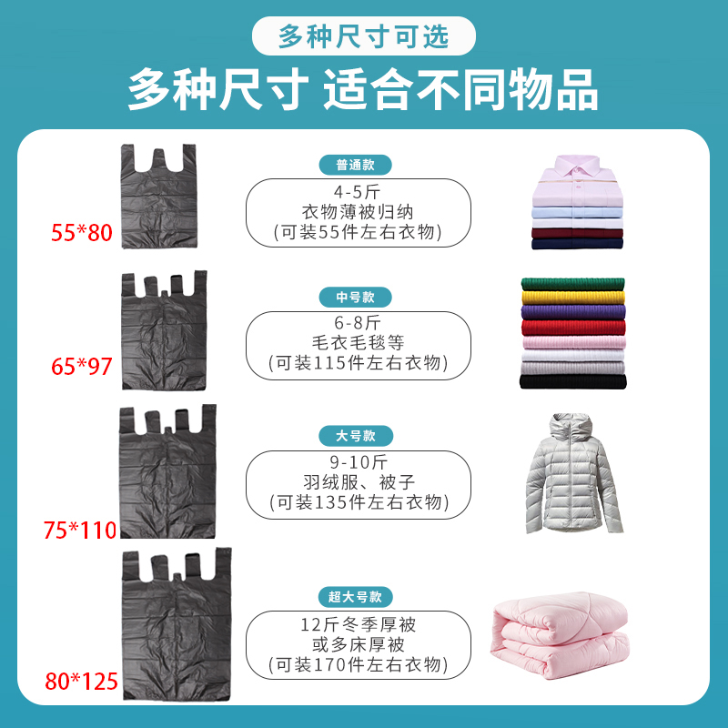 垃圾袋大号商用加厚超大号环卫手提60平口家用厨房特大塑料袋错版 - 图2