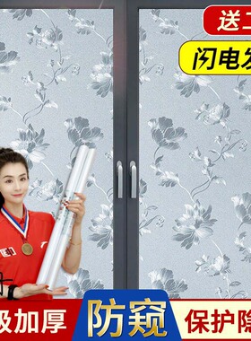 防窥卫生间保护隐私磨砂玻璃贴纸