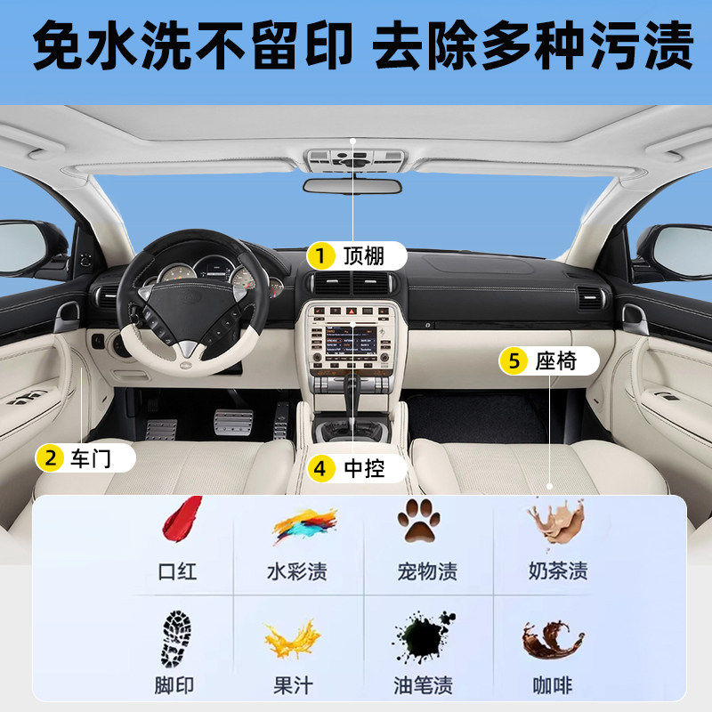 汽车真皮座椅笔迹笔墨清洁剂内饰马克笔记号笔清除水彩笔渍清洗剂,淘宝优惠券,粉丝福利购,淘宝优惠卷