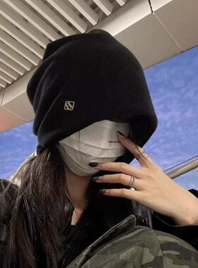 冷帽毛线帽大头围月子帽