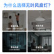Great Wall Lighting LED Bladeless Fan Lamp Modern Simple Ceiling Lamp Living Room Bedroom Study Room Restaurant Ceiling Fan Lamp