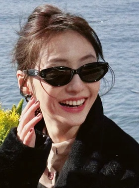 复古猫眼高级感偏光墨镜