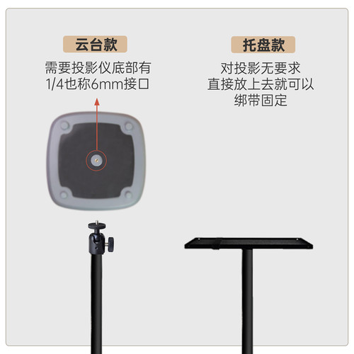 投影极米投影仪支架落地床头支架靠墙家用架免打孔放置台适用于Z7XZ6X坚果h3s当贝x3等多品牌通用托盘置物架 - 图0