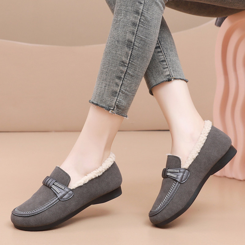 老北京布鞋女加绒妈妈棉鞋冬季防滑软底保暖奶奶鞋平底休闲豆豆鞋,淘宝优惠券,粉丝福利购,淘宝优惠卷
