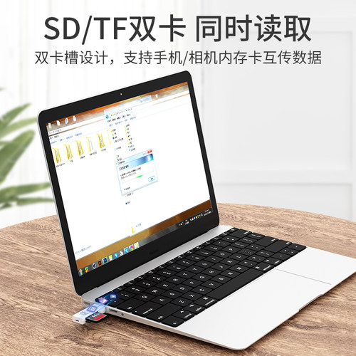 读卡器内存卡usb3.0高速多功能多合一sdtf转换器typec电脑插卡u盘otg车载通用适用于ccd相机华为手机读取接口-图1
