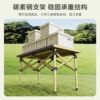 Outdoor folding table lightweight portable camping picnic table stall barbecue table and chair set coffee table egg roll table
