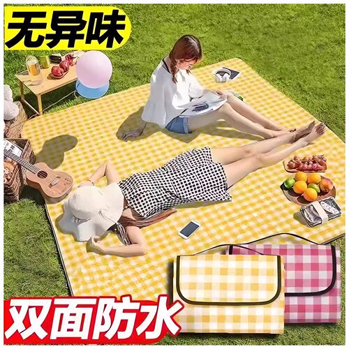 野餐垫防潮加厚户外地垫春游露营防水ins便携垫子草坪野炊坐垫 - 图0