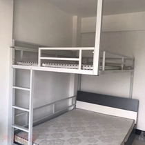 Loft bed loft overhead bed under empty upper bed lower table Home adult beds Suspended Duplex Second Floor