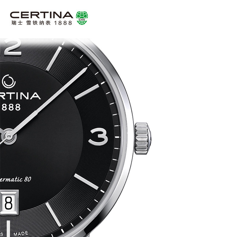 Certina雪铁纳卡门系列瑞士进口休闲时尚机械真皮男表