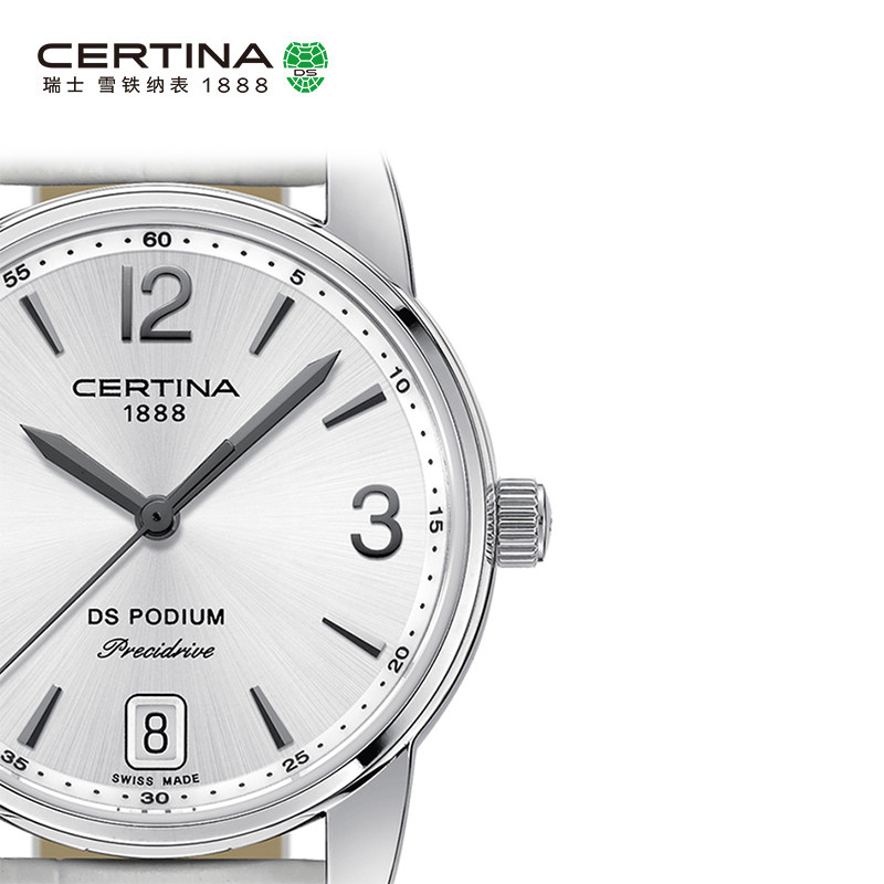 Certina雪铁纳DS Podium系列瑞士进口时尚防水石英真皮手表女表 Certina雪铁纳DS Podium系列瑞士进口时尚防水石英真皮手表女表