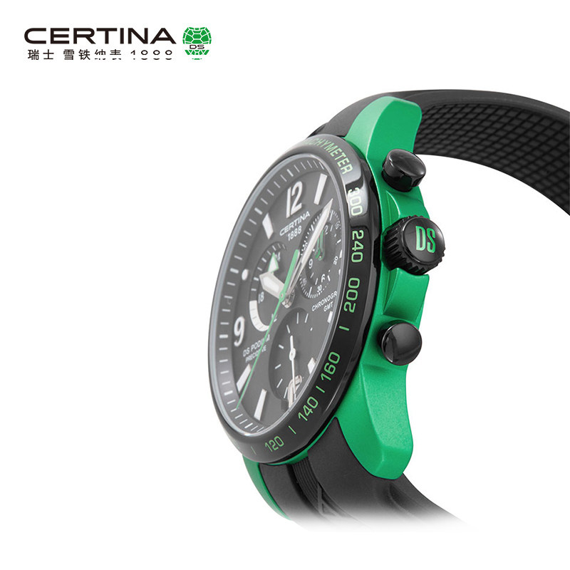 Certina雪铁纳DS Podium系列瑞士进口防水石英橡胶计时手表男表 Certina雪铁纳DS Podium系列瑞士进口防水石英橡胶计时手表男表