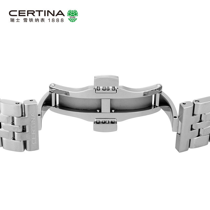 Certina雪铁纳卡门系列瑞士进口简约情侣防水石英钢带手表男表 Certina雪铁纳卡门系列瑞士进口简约情侣防水石英钢带手表男表
