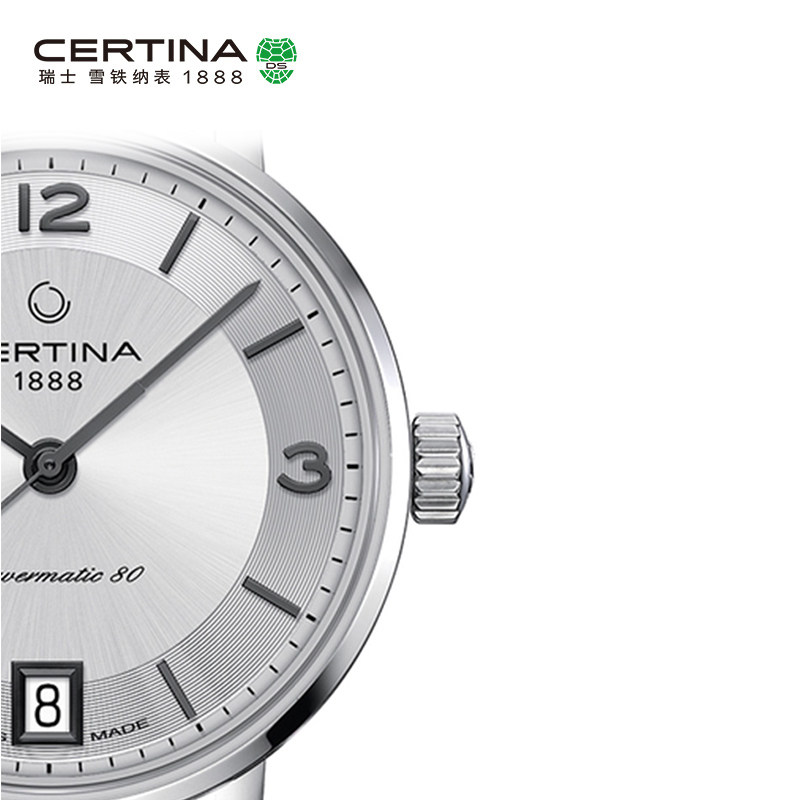 Certina雪铁纳卡门系列瑞士进口优雅简约防水机械皮带手表女表