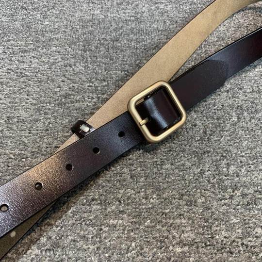 Cinturón pequeño con hebilla de piel de vaca Mengjiali para mujer con hebilla