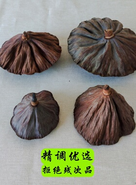 木饰界干莲蓬头插花摆件