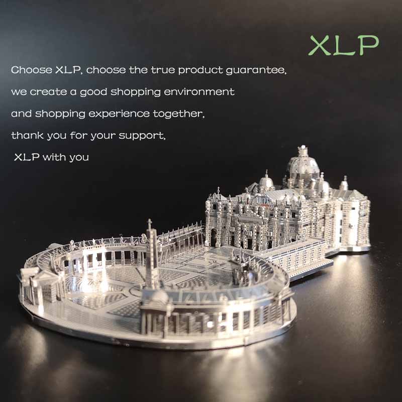 包邮金属diy手工3D立体拼装模型 国外建筑 创意礼品 益智玩具摆件