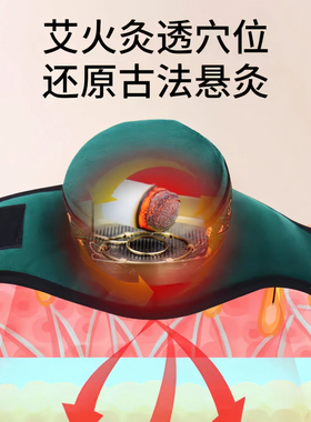 新型无烟艾灸盒足底专用布套铜盒