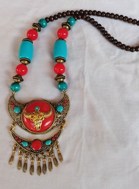 民族风项链帽子头饰项链