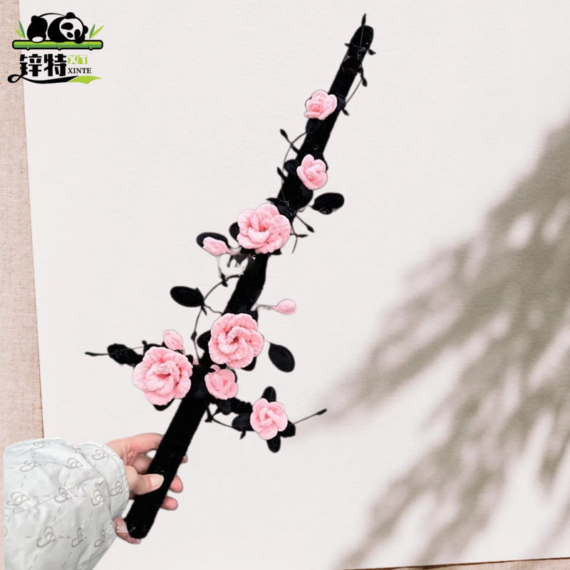 特棘宝手工di材包创特装饰花锌荆玫瑰剑扭扭棒y料意手持拿哥仿真,淘宝优惠券,粉丝福利购,淘宝优惠卷
