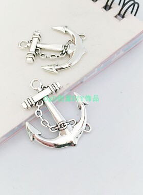 动漫周边船锚拉链头复古合金饰品