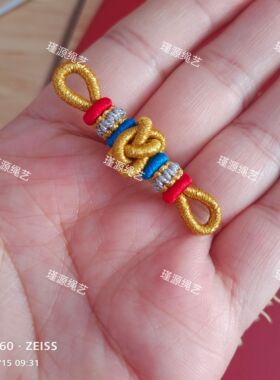 金刚杵中国结精工绕线手工编织项链吊坠挂件配饰diy材料配件饰品