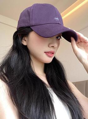 百搭遮阳女猫咪刺绣鸭舌帽棒球帽