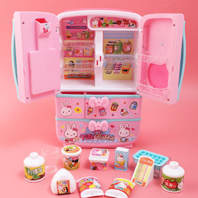 Children's Toys Small Appliances Double Door Magic Refrigerator