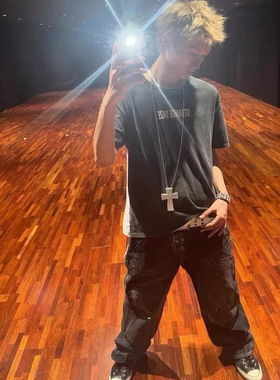 十字架皮质吊坠男女同款摇滚视觉