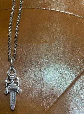 复古风项链时尚做旧重工卫衣颈链