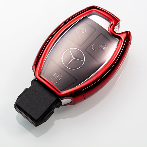 老款奔驰GLE43GLC43 GLA45 A45钥匙壳C43遥控钥匙包扣CLA45保护套 - 图3