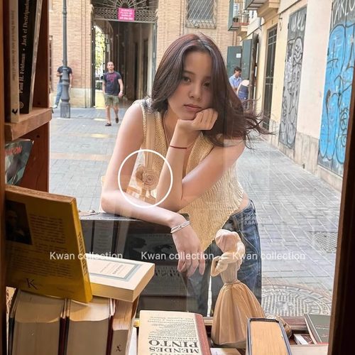 KWAN欧阳娜娜同款发夹新中式花朵抓夹干枯玫瑰花发饰古风头饰发卡 - 图3