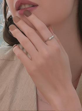 littlejoys不规则流线开口戒指