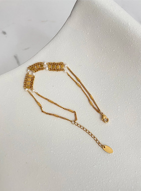 littlejoys女气质编织链条手链