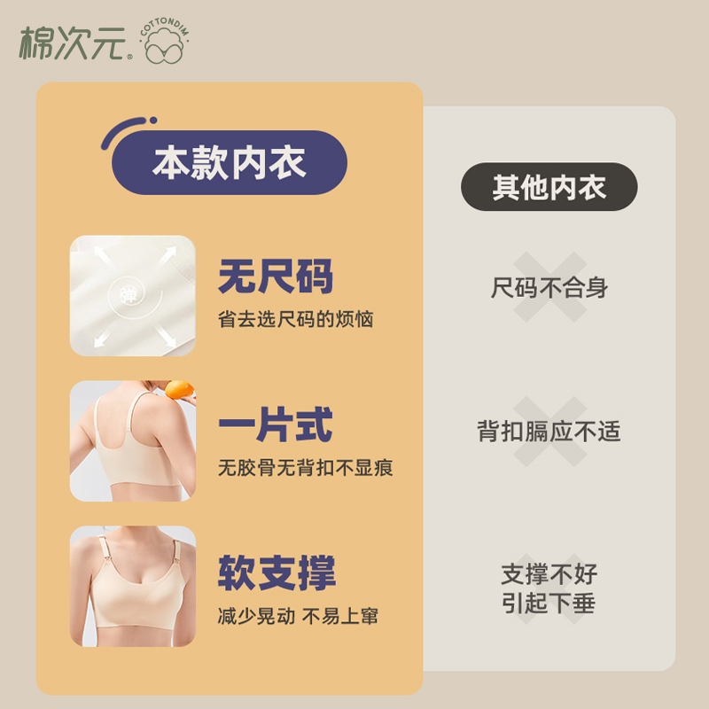  棉次元哺乳文胸