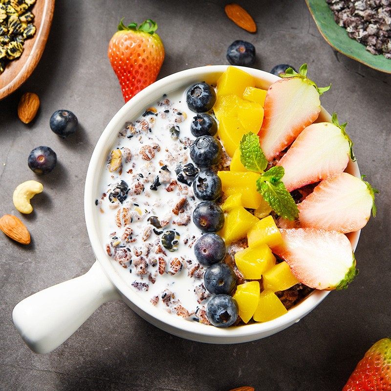 美粥食客5黑燕麦片500g五黑谷物粥即食冲调麦片营养早餐高纤黑麦,淘宝优惠券,粉丝福利购,淘宝优惠卷