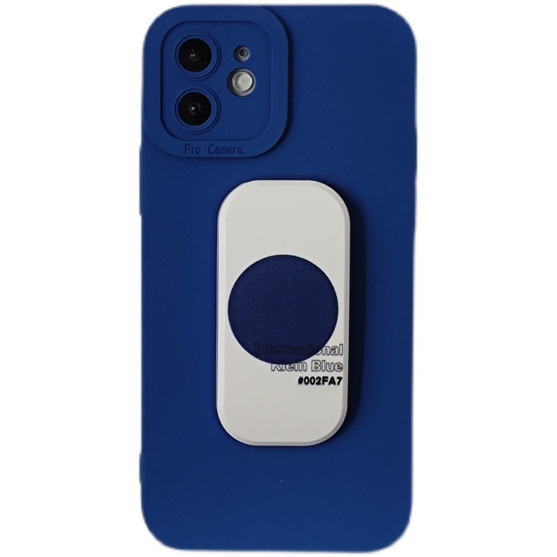 Trolls|韩国ins高级感克莱因蓝色推拉支架手机壳适用pura80华为mate70苹果17promaxOPPOreno14小米17全包软壳 - 图3