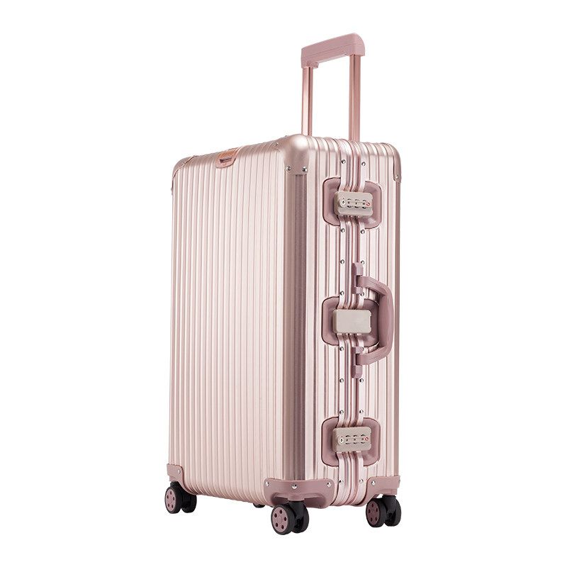 全铝镁铝合金全金属男女包登机箱子 bkt旅行箱