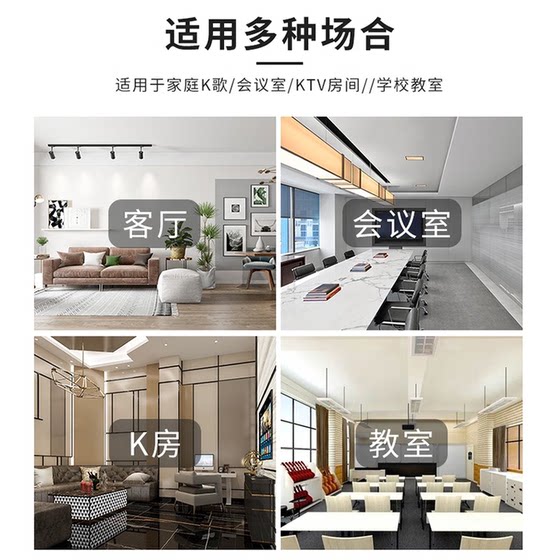 现代家庭KTV音响套装卡拉OK家用客厅K歌会议室店铺功放音箱全套