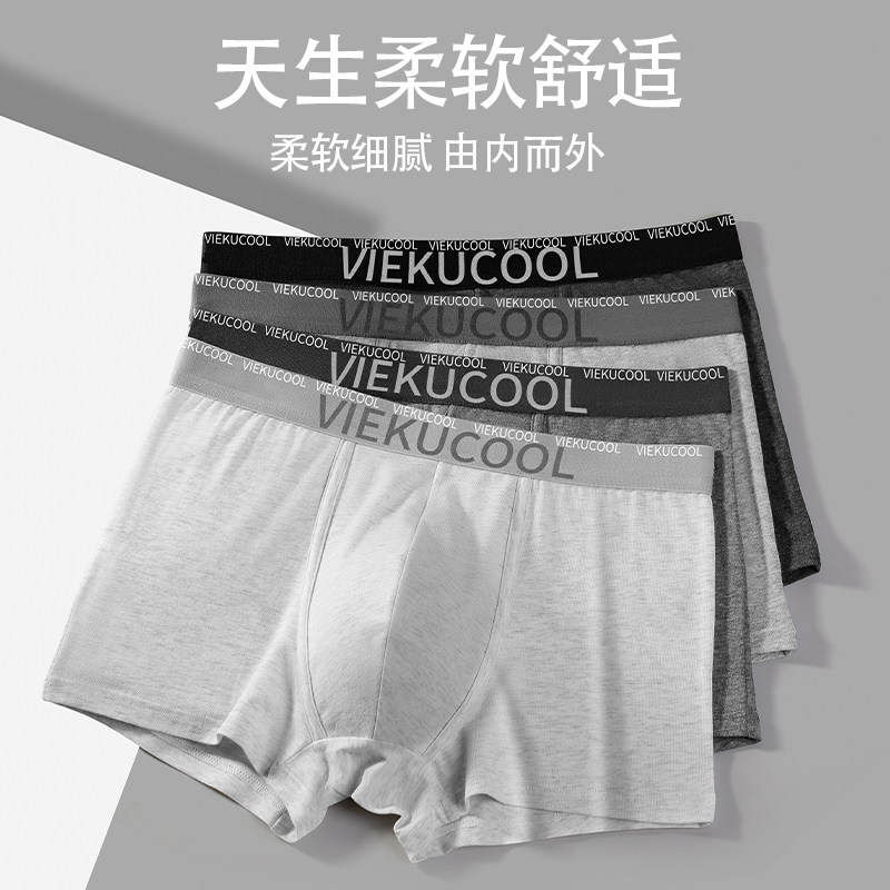 内裤男士抗菌四角裤衩男生无痕大码透气平角底裤头2026年新款冬季 - 图3