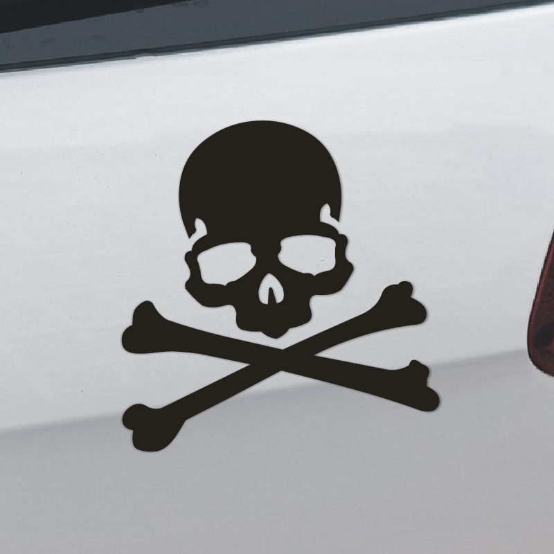 疯狂的骷髅头个性车贴 汽车贴纸 有毒车贴 遮挡划痕伤痕擦伤贴 - 图0