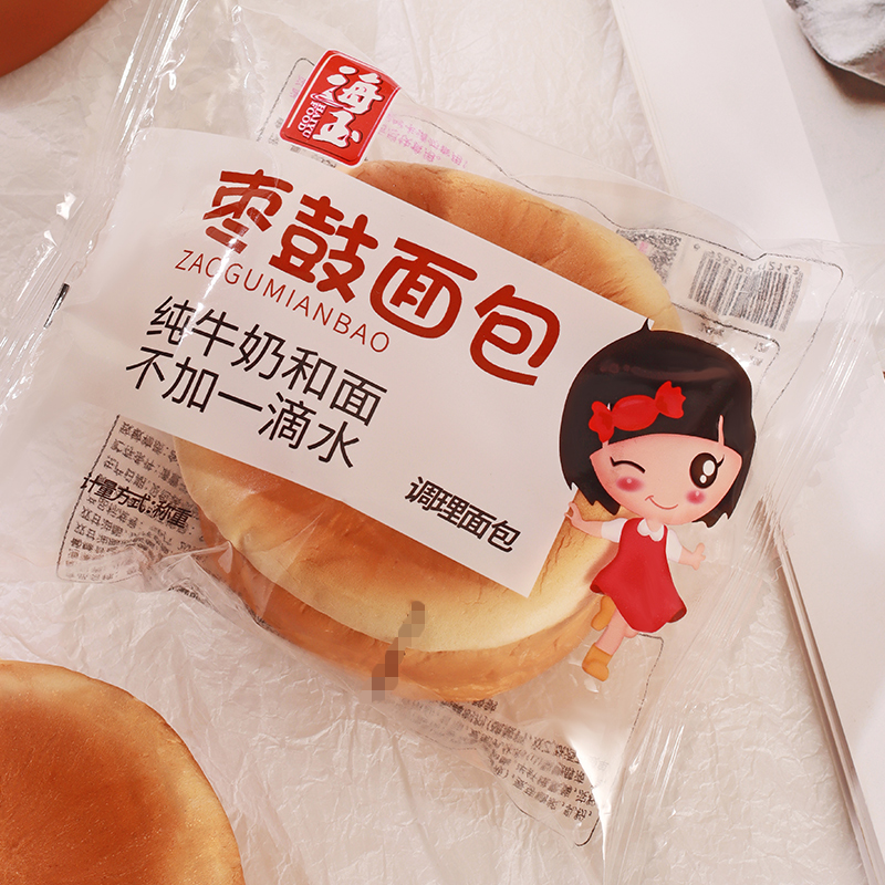 海玉夹心面包豆鼓枣鼓面包整箱1kg营养早代餐休闲食品零食糕点心
